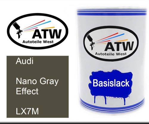 Audi, Nano Gray Effect, LX7M: 500ml Lackdose, von ATW Autoteile West.